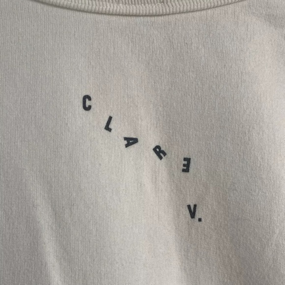 Clare V Vive La Resistance Sweatshirt Size XS White - Picture 5 of 9